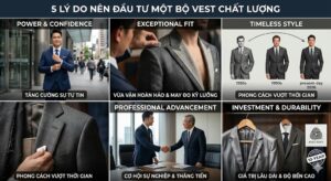 5 Lý do nên đầu tư một bộ vest chất lượng 